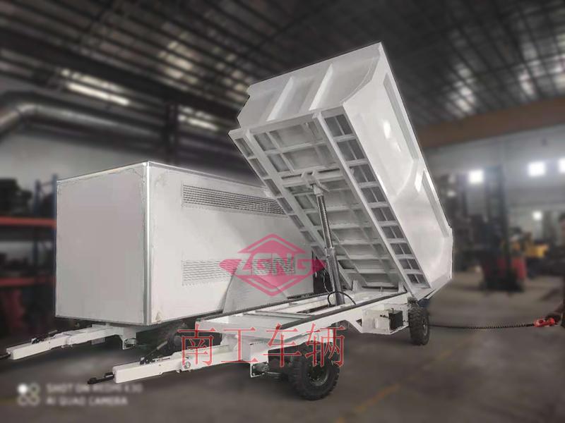5噸自卸廂式平板車 無動力牽引自卸工具拖車