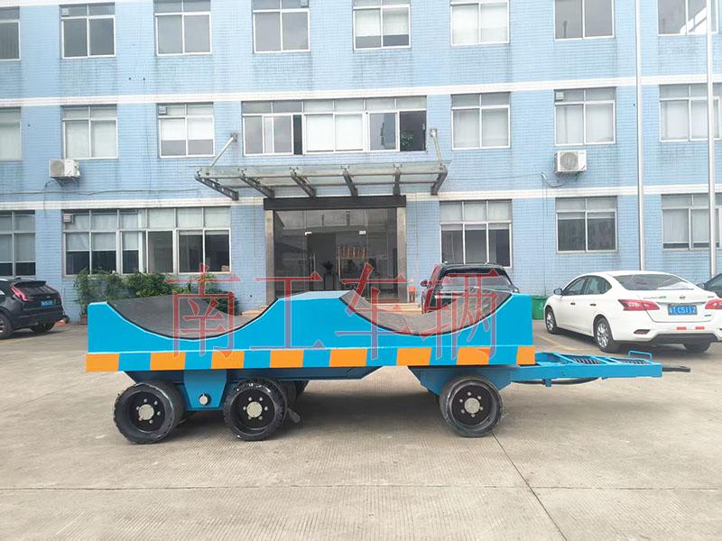 40噸重型鋼卷運輸工業(yè)平板拖車 牽引全掛車